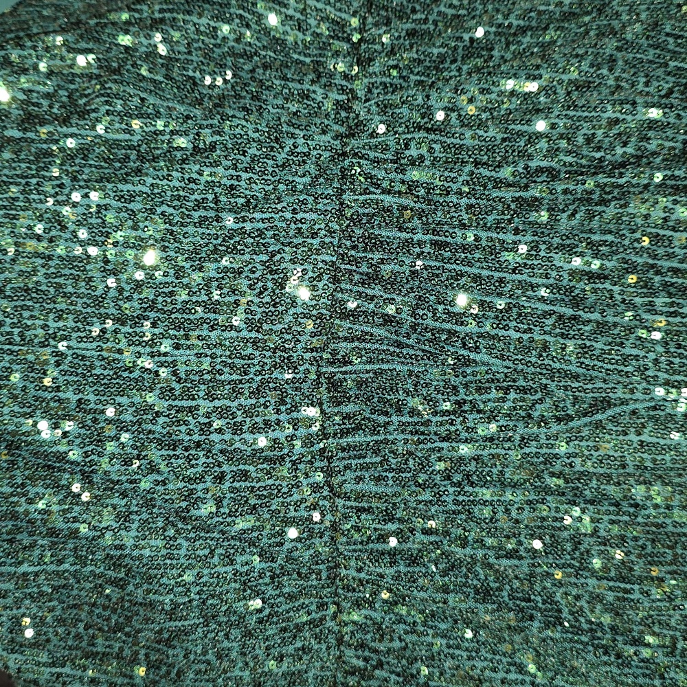 Green sequin tank